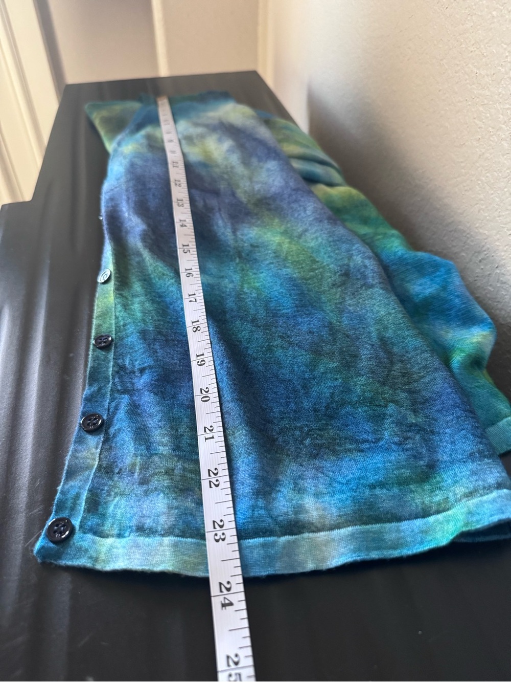 Gabriela Hearst Cashmere Silk 2 Pc Set XS/S Blue Green Tie Dye Cardigan Tank - Picture 16 of 16